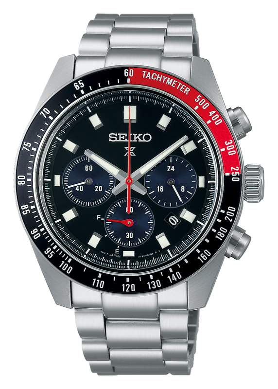 Seiko Prospex Speedtimer Solar Chronograph Black Dial Silver Steel Strap Watch for Men - SSC915 Buy Now By Seiko