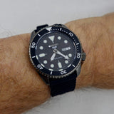 Seiko 5 Sports SKX Series Automatic Black Dial Black Silicone Strap Watch for Men - SRPD65K2 Authentic Buy Shop Now