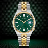 Citizen Tsuyosa 60 Automatic Green Dial Two Tone Steel Strap Watch for Men - NK0024-54X Authentic Buy Shop Now