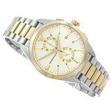 Emporio Armani Elegant Chronograph Cream Dial Two Tone Steel Strap Watch for Men - AR11605 Buy Now By Emporio Armani