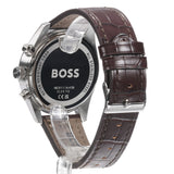 Hugo Boss Skytraveller Chronograph Blue Dial Brown Leather Strap Watch for Men - 1514194 Buy Now By Hugo Boss