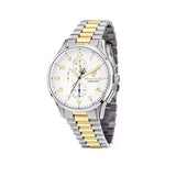 Maserati Sorpasso Chronograph White Dial Two Tone Steel Strap Watch for Men - R8873624003 Authentic Buy Shop Now