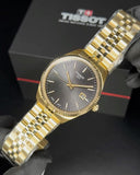 Tissot Ballade Quartz Black Dial Gold Steel Strap Watch for Men - T156.410.33.051.00 Authentic Buy Shop Now