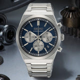 Seiko Conceptual Chronograph Blue Dial Silver Steel Strap Watch for Men- SSB453P1 Authentic Buy Shop Now