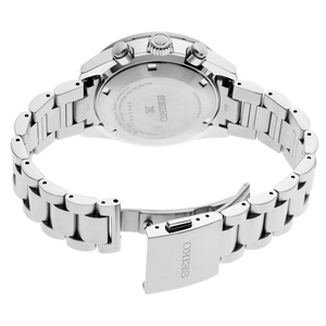 Seiko Prospex Speedtimer 41.4 Solar Chronograph Blue Dial Silver Steel Strap Watch for Men - SSC935 Buy Now By Seiko