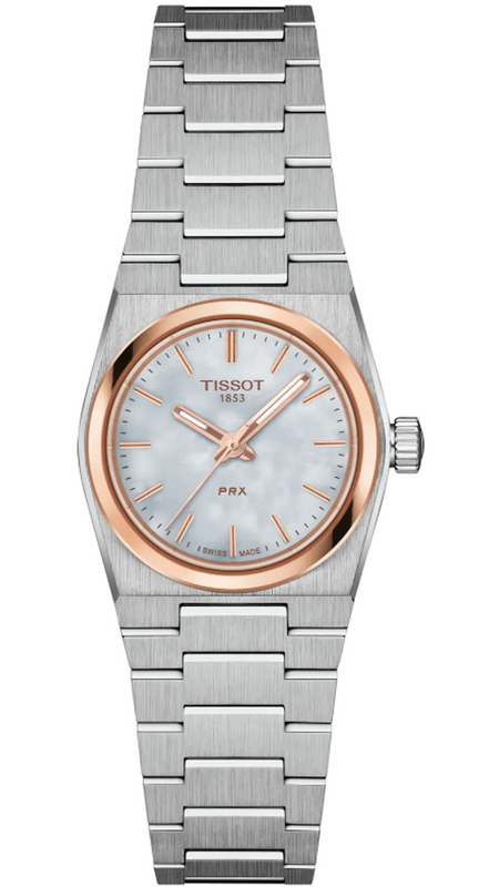 Tissot PRX Mother of Pearl Dial Silver Steel Strap Watch for Women - T137.010.21.111.00 Authentic Buy Shop Now