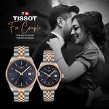 Tissot Ballade Quartz Blue Dial Two Tone Steel Strap Watch for Women - T156.210.22.041.00 Authentic Buy Shop Now