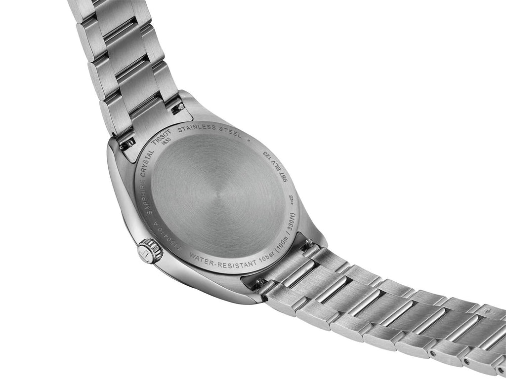 Tissot PR 100 Green Dial Silver Steel Strap Watch for Men - T150.410.11.091.00 Authentic Buy Shop Now