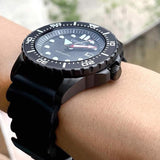 Citizen Mechanical Automatic Black Dial Black Rubber Strap Watch for Men - NJ0125-11E Buy Now By Citizen