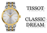 Tissot Classic Dream Silver Dial Two Tone Steel Strap Watch for Men - T129.410.22.031.00 Authentic Buy Shop Now