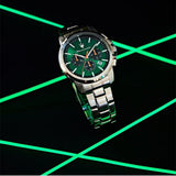 Maserati Successo Chronograph Green Dial Silver Steel Strap Watch for Men - R8873621043 Authentic Buy Shop Now