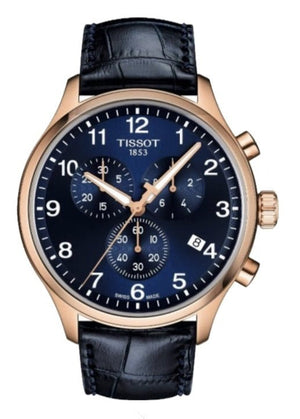 Tissot T-Sport Chrono XL Blue Dial Blue Leather Strap Watch for Men - T116.617.36.042.00 Authentic Buy Shop Now