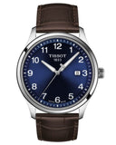 Tissot T-Sport Gent XL Blue Dial Brown Leather Strap Watch for Men - T116.410.16.047.00 Authentic Buy Shop Now