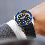 Seiko 5 Sports SKX Automatic Blue Dial Blue Silicone Strap Watch for Men - SRPD71K2 Authentic Buy Shop Now