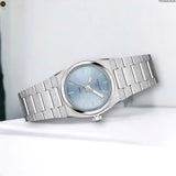 Tissot PRX Quartz Ice Blue Dial Silver Steel Strap Watch for Women - T137.010.11.351.00 Authentic Buy Shop Now