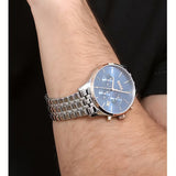 Hugo Boss Avery Chronograph Blue Dial Silver Steel Strap Watch for Men - 1514158 Authentic Buy Shop Now