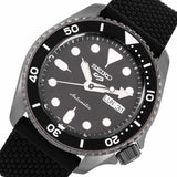 Seiko 5 Sports SKX Series Automatic Black Dial Black Silicone Strap Watch for Men - SRPD65K2 Authentic Buy Shop Now