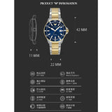 Emporio Armani World Explorer Blue Dial Two Tone Steel Strap Watch for Men - AR11682 Buy Now By Emporio Armani