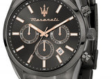 Maserati Attrazione Chronograph Black Dial Black Steel Strap Watch for Men - R8853151001 Authentic Buy Shop Now