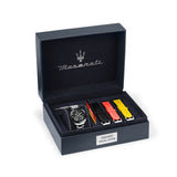 Maserati Traguardo Chronograph Limited Edition Black Dial Silver Steel Strap Watch for Men - R8873612062 Authentic Buy Shop Now