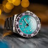 Citizen Mechanical Automatic Turquoise Dial Silver Steel Strap Watch for Men - NJ0170-83X Buy Now By Citizen
