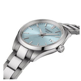 Tissot PR 100 Ice Blue Dial Silver Steel Strap Watch for Women - T150.210.11.351.00 Authentic Buy Shop Now