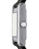 Emporio Armani Classic Crystals Silver Dial Black Leather Strap Watch for Women - AR11660 Buy Now By Emporio Armani