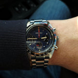 Seiko Prospex Speedtimer Solar Chronograph Blue Dial Silver Steel Strap Watch for Men - SSC815 Authentic Buy Shop Now