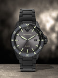 Emporio Armani World Explorer Black Dial Black Steel Strap Watch for Men - AR11398 Buy Now By Emporio Armani