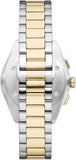 Emporio Armani Elegant Chronograph Cream Dial Two Tone Steel Strap Watch for Men - AR11605 Buy Now By Emporio Armani