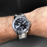 Tissot Seastar 1000 Powermatic 80 Grey Dial Silver Steel Strap Watch for Men - T120.407.11.081.01 Authentic Buy Shop Now
