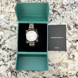 Emporio Armani Gianni T Bar Silver Dial Two Tone Steel Strap Watch for Women - AR11537 Buy Now By Emporio Armani