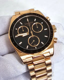 Tissot PRS 516 Chronograph Black Dial Rose Gold Steel Strap Watch for Men - T149.417.33.051.00 Authentic Buy Shop Now