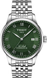 Tissot Le Locle Powermatic 80 Automatic Green Dial Silver Steel Strap Watch for Men - T006.407.11.093.00 Authentic Buy Shop Now
