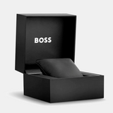 Hugo Boss Troper Chronograph Automatic Black Dial Silver Steel Strap Watch for Men - 1514202 Authentic Buy Shop Now