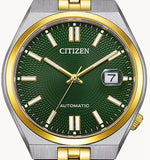Citizen Tsuyosa 60 Automatic Green Dial Two Tone Steel Strap Watch for Men - NK0024-54X Authentic Buy Shop Now