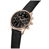 Maserati Tradizione Chronograph Black Dial Black Leather Strap Watch for Men - R8871646001 Authentic Buy Shop Now