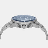 Emporio Armani World Explorer Chronograph Blue Dial Silver Steel Strap Watch for Men - AR11681 Buy Now By Emporio Armani