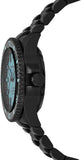 Emporio Armani Sea Explorer Turquoise Blue Dial Black Steel Strap Watch for Men - AR60084 Buy Now By Emporio Armani