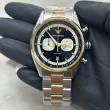 Emporio Armani Racer Chronograph Black Dial Two Tone Steel Strap Watch for Men - AR11678 Buy Now By Emporio Armani