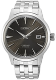 Seiko Presage Cocktail Time Automatic Black Dial Silver Steel Strap Watch for Men - SRPE17J1 Authentic Buy Shop Now