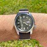 Seiko 5 Sports Automatic Grey Dial Grey Nylon Strap Watch for Men - SRPE61K1 Authentic Buy Shop Now