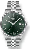 Tissot Ballade Quartz Green Dial Silver Steel Strap Watch for Men - T156.410.11.091.00 Authentic Buy Shop Now