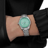 Tissot Ballade Quartz Green Dial Silver Steel Strap Watch for Women - T156.210.11.091.00 Authentic Buy Shop Now