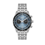 Hugo Boss Tourmaster Chronograph Blue Dial Silver Steel Strap Watch for Men - 1514286 Authentic Buy Shop Now