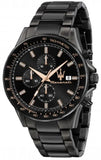 Maserati SFIDA Limited Edition Chronograph Black Dial Black Steel Strap Watch for Men - R8873640016 Authentic Buy Shop Now