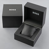 Hugo Boss Troper Chronograph Automatic Black Dial Black Steel Strap Watch for Men - 1514203 Authentic Buy Shop Now
