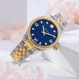 Versace Hellenyium Quartz Blue Dial Two Tone Steel Strap Watch for Women - VE2S00522 Buy Now By Versace