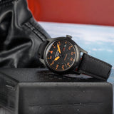 Seiko 5 Sports Flieger Pilot Automatic Black Dial Black Nylon Strap Watch for Men - SRPH33K1 Authentic Buy Shop Now