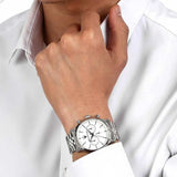 Maserati Epoca Chronograph White Dial Silver Steel Strap Watch for Men - R8873618034 Authentic Buy Shop Now